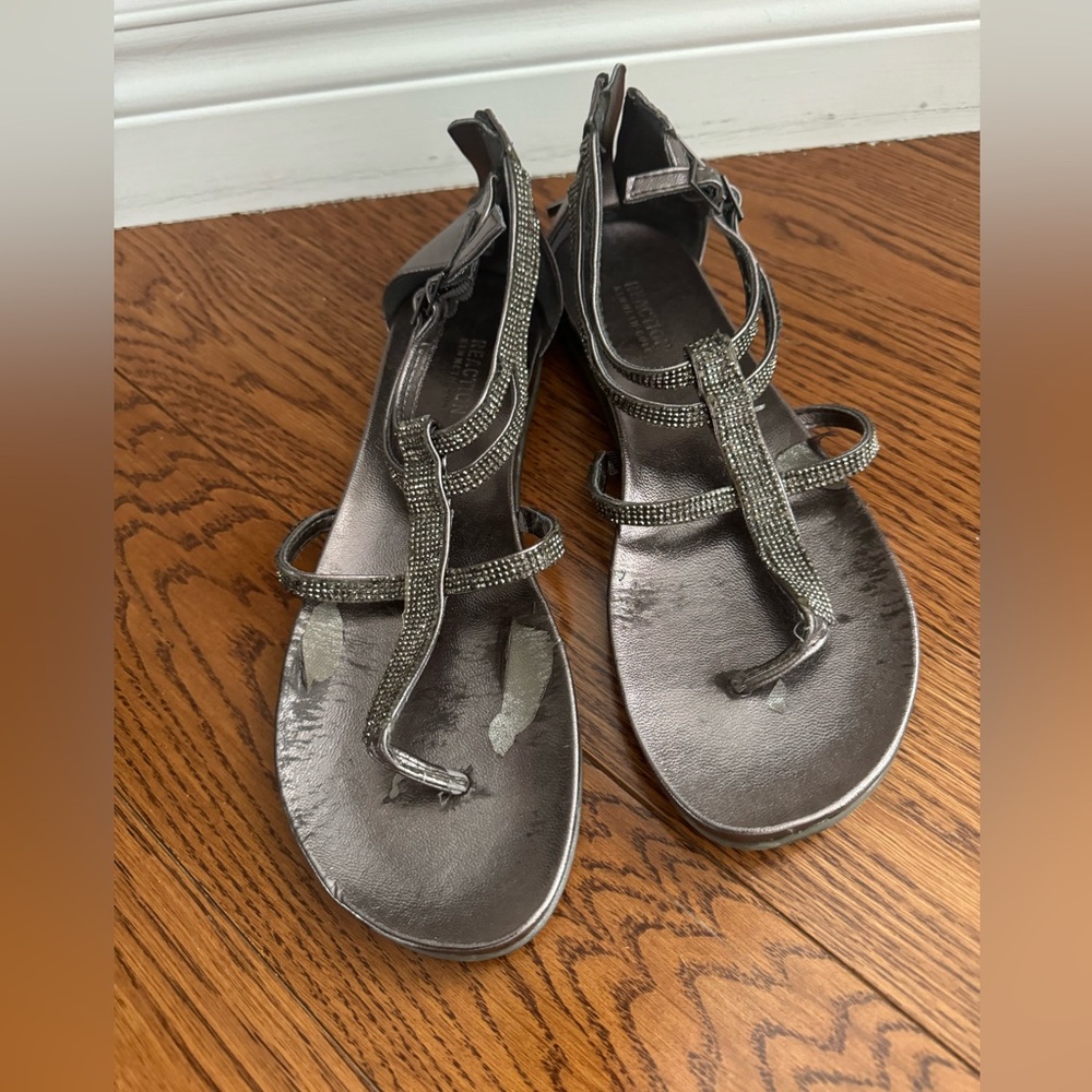 Reaction Kenneth Cole Metallic Sandals